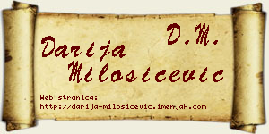 Darija Milošičević vizit kartica